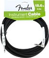 FENDER PERFORMANCE SERIiES INSTRUMENT CABLE, 18.6', ANGLED BLACK